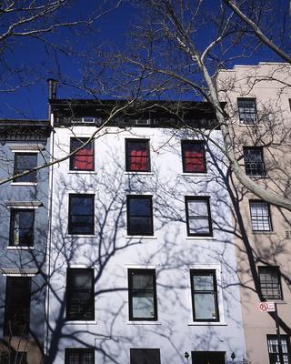 <br/>Photo: Russell Gera / The townhouse in which HoMu BKLYN occupies the top floor